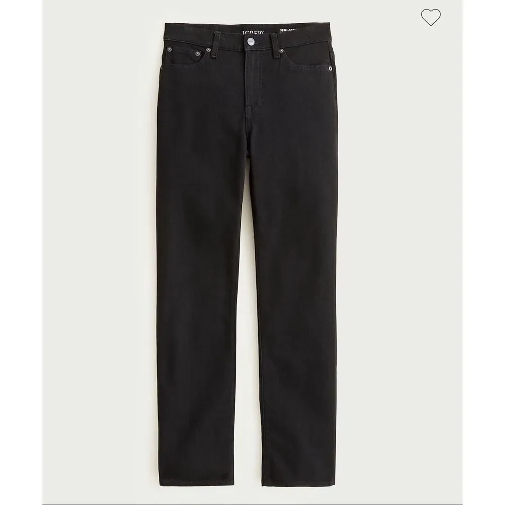 J. Crew Nipped straight jean in  Black NWT size 28